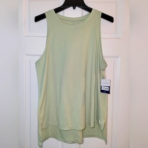 NWT Womens Green muscle tank top Size Large
